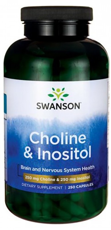Swanson Choline & Inositol, 250 капс.